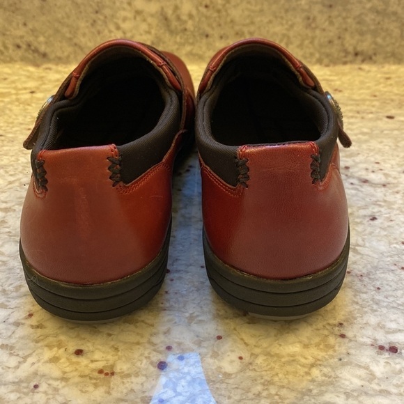 Abeo Smart Leather Clog Size 8 3540- Red/maroon - Picture 3 of 14